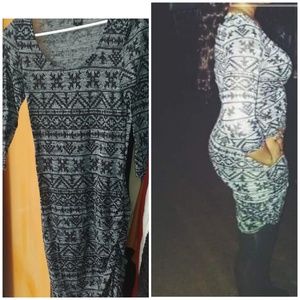 Black and grey dress